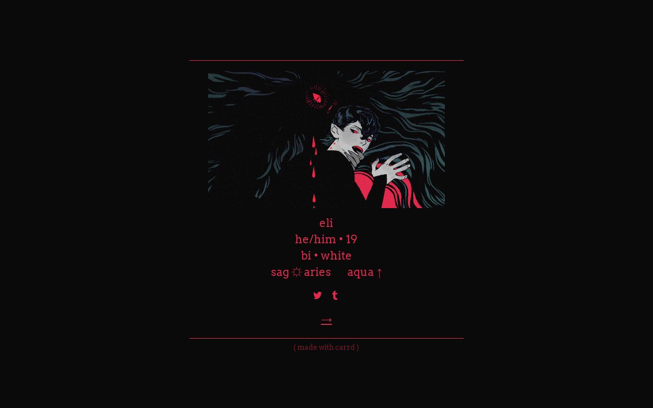 Carrd profile picture for @burned